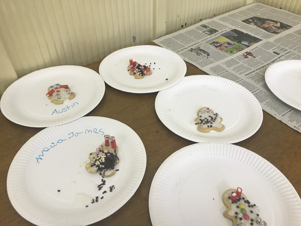 Decorated gingerbread biscuits 